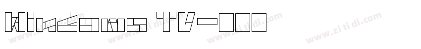 Windows TV字体转换